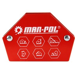 Squadra magnetica esagonale per saldatura 1525 kg angoli 30°135°